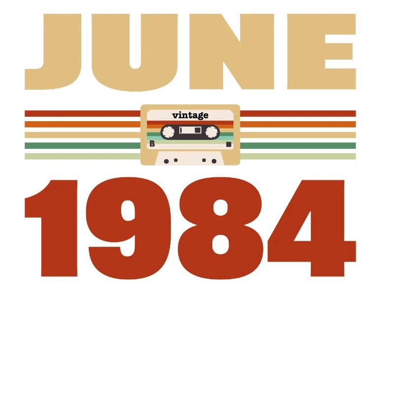 39. Geburtstag Juni Jahrgang 1984 Geschenkidee