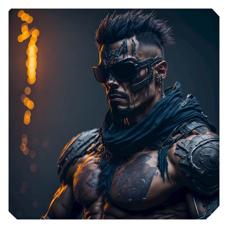 Futur Cyberpunkt Warrior