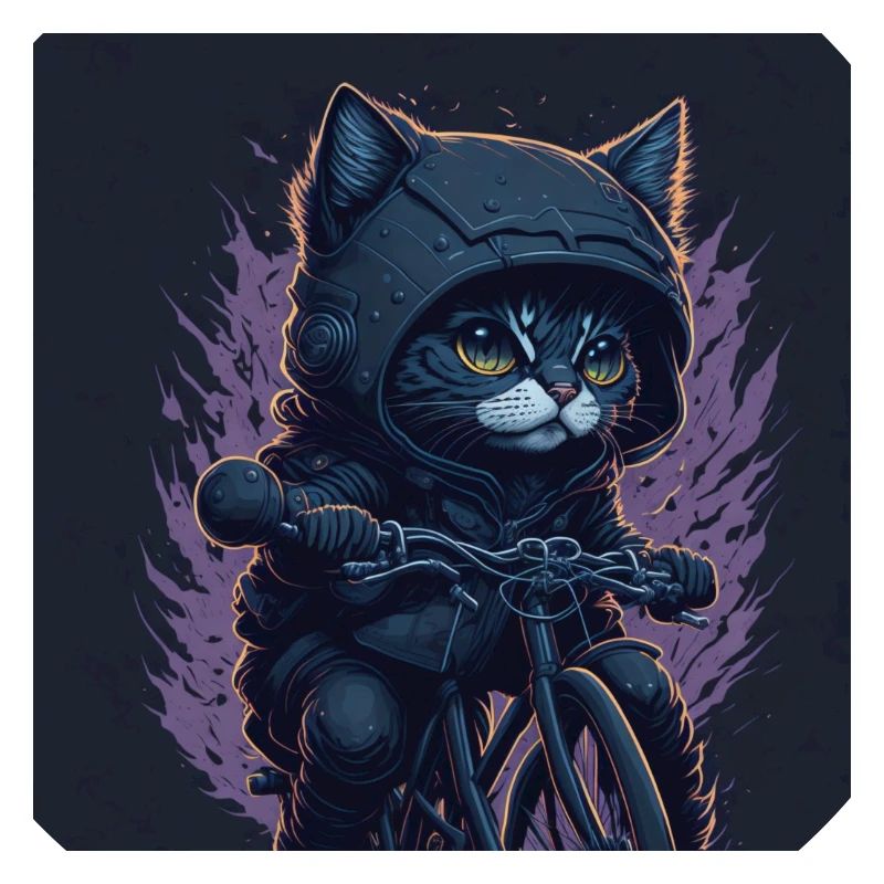 Chat à vélo