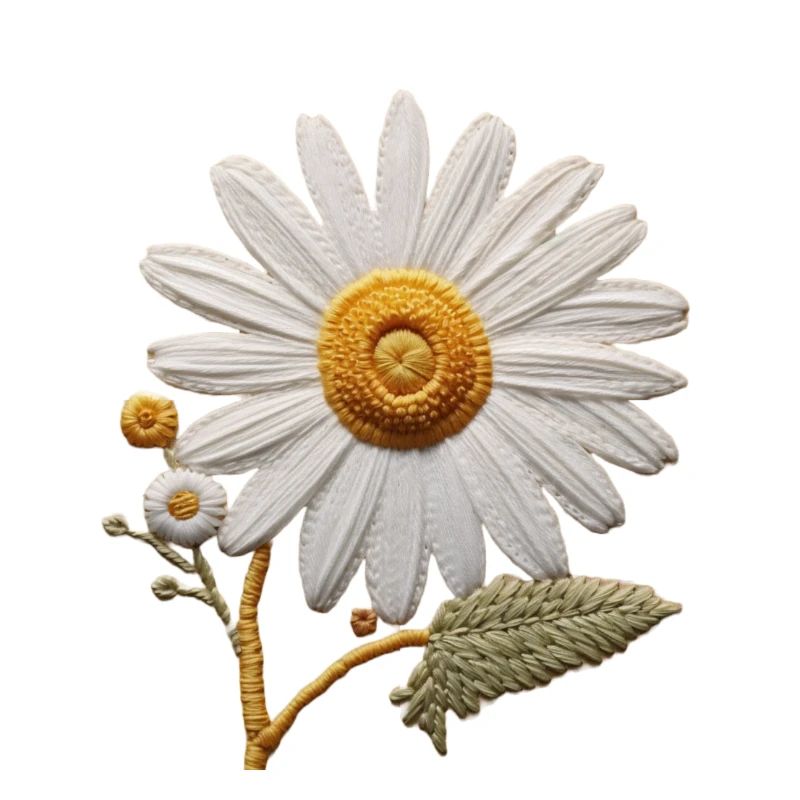 Embroidered Daisy