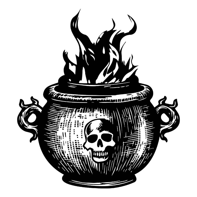 Cauldron Magical Witch Halloween