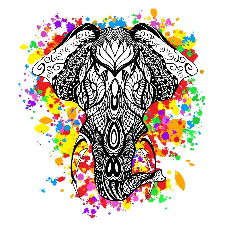 Elefant Regenbogen