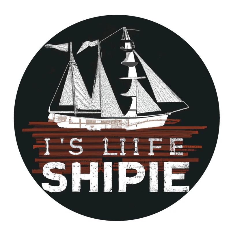 Design de navire avec slogan