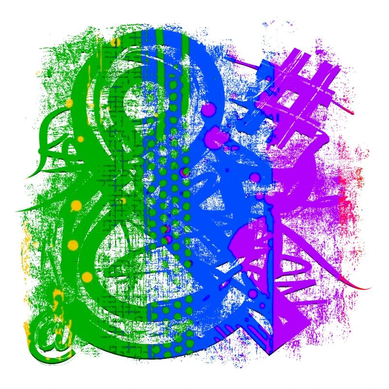 Graffiti style Splash hip hop colors painter color