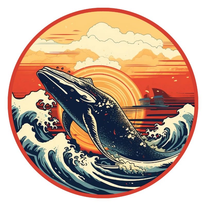 Whale Ukiyo-e 2