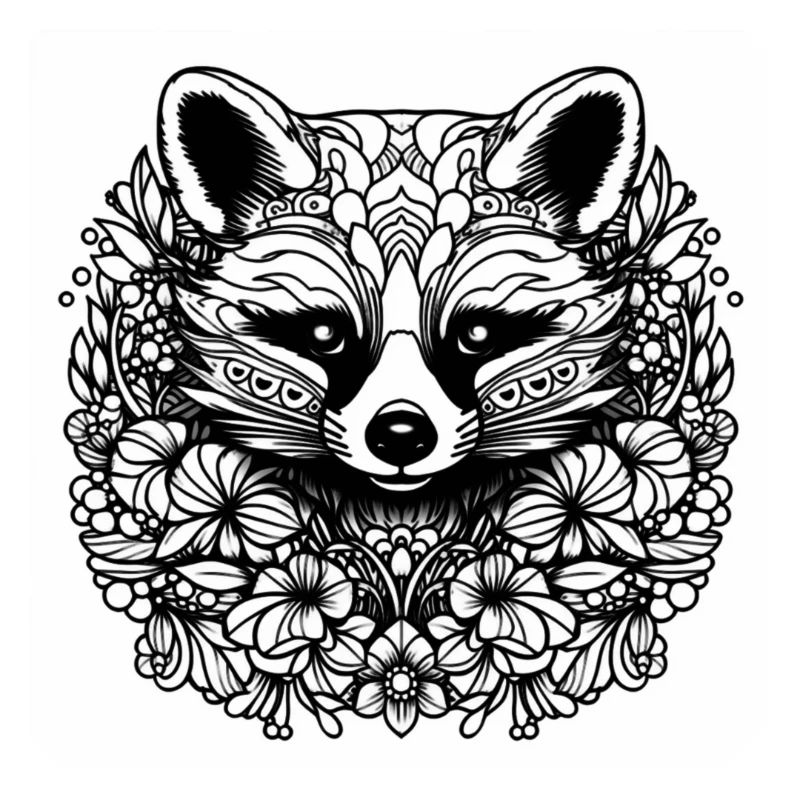 Red Panda Mandala