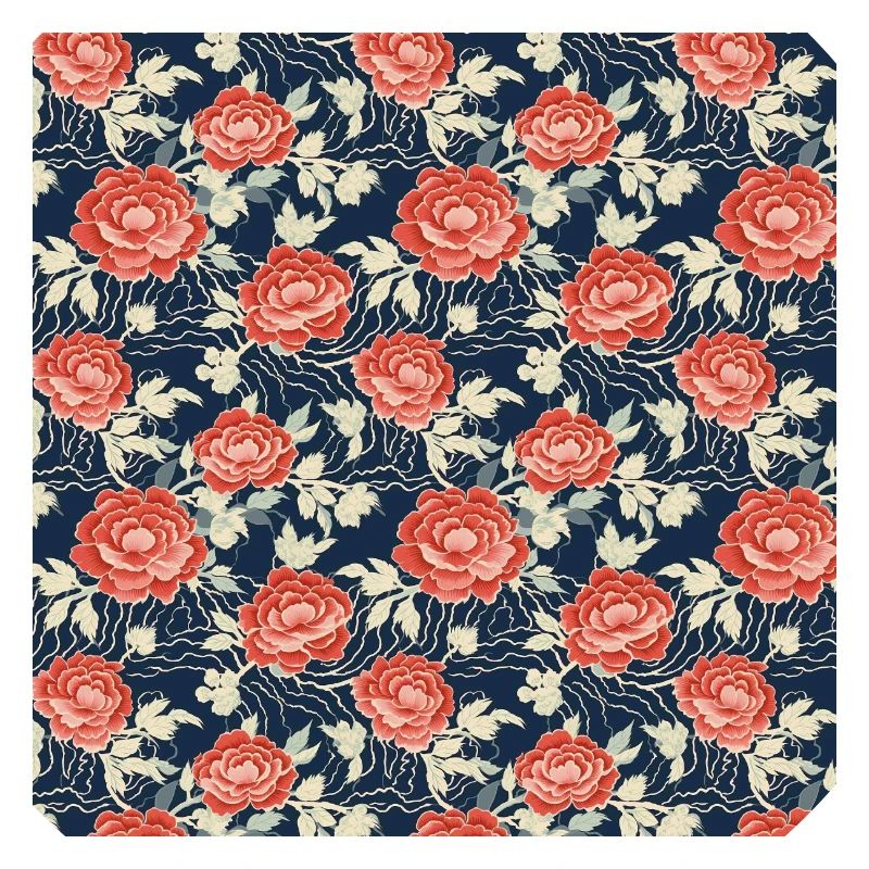Roses Seamless Pattern Beautiful Elegant Aesthetic