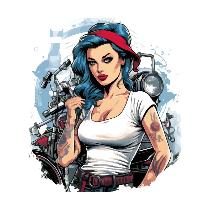 Eléonore pinup mécanicienne
