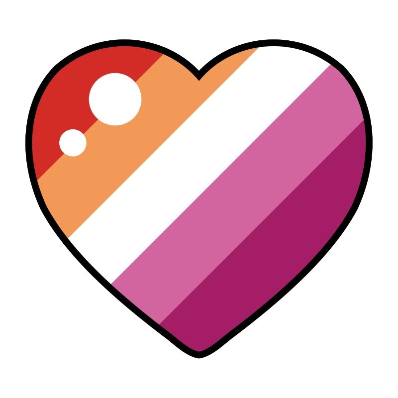 Herz (Lesbische Flagge)