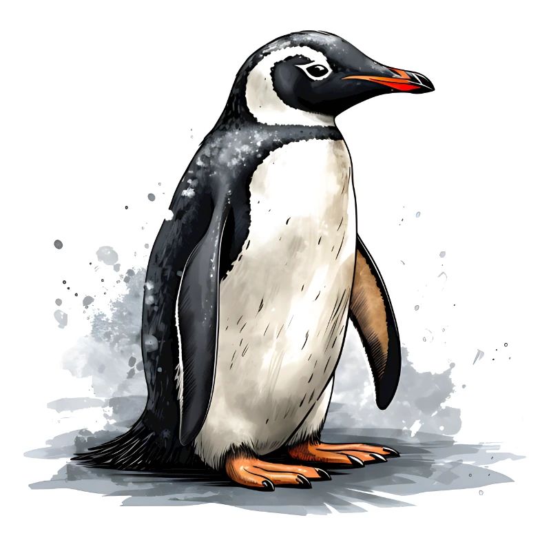 Pinguin auf Eisscholle