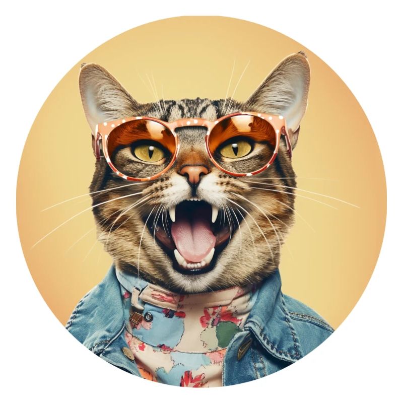 Funny cat design for all cat lovers