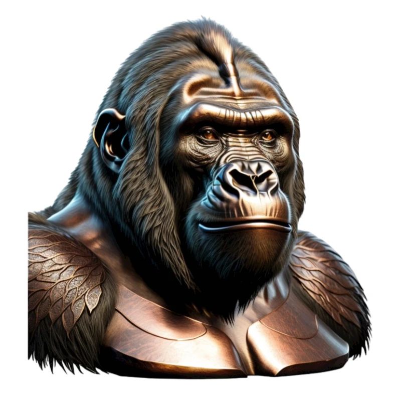 Le gorille de bronze
