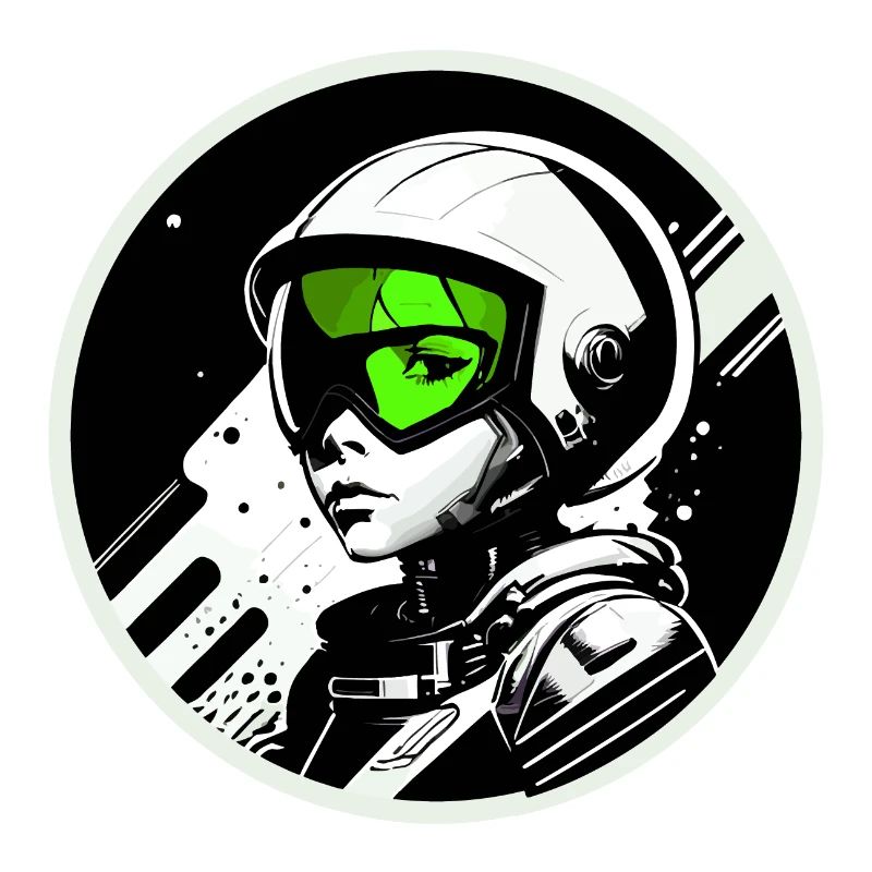 Austronaut logo stamp
