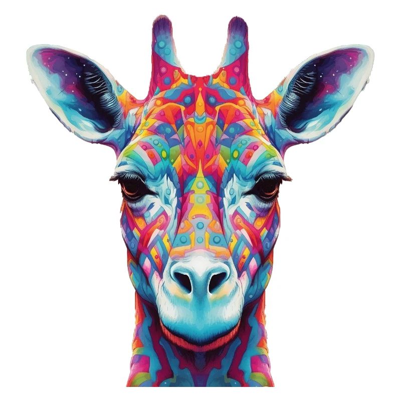Psychedelic giraffe