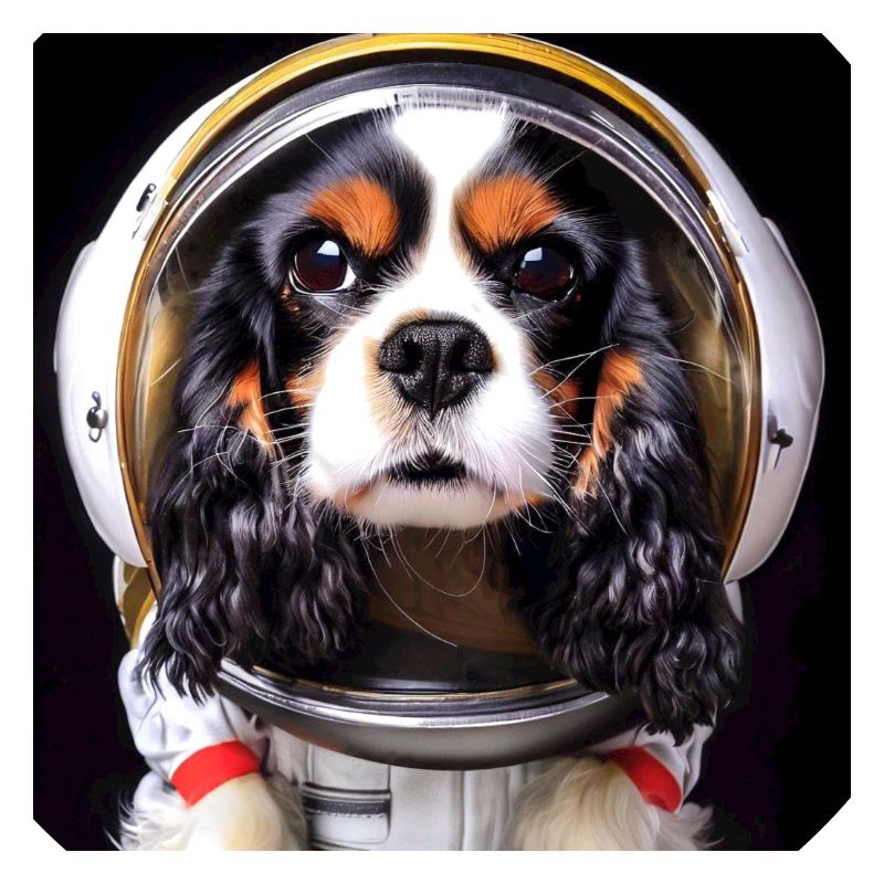 King Charles Cavalier Astronaute