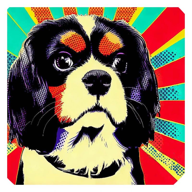 Cavalier King Charles Spaniel pop art