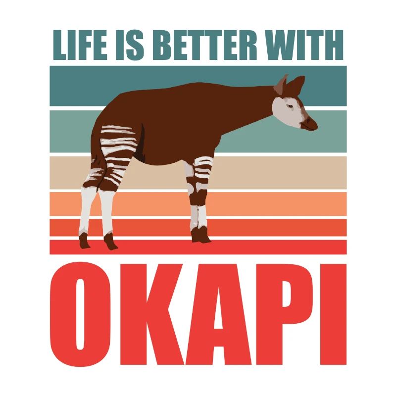 Okapi im Einklang mit der Natur