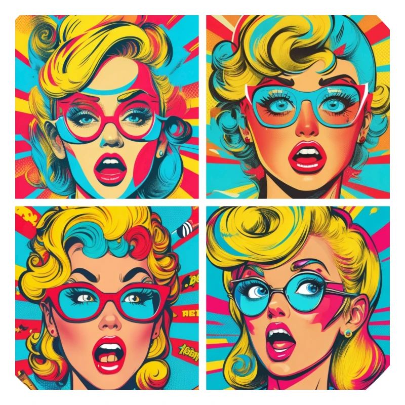 Lustige Pop-Art