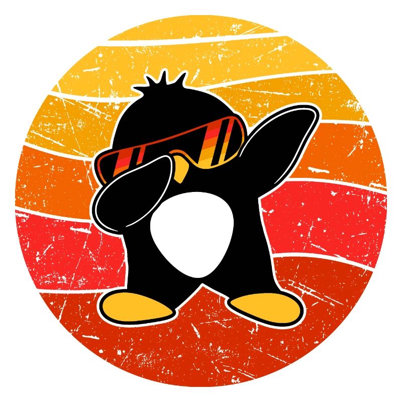 Funny Dabbing Penguin Cool Dab Dance Dance Pose