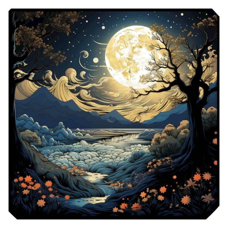 Arbre de conception d’affiche vintage