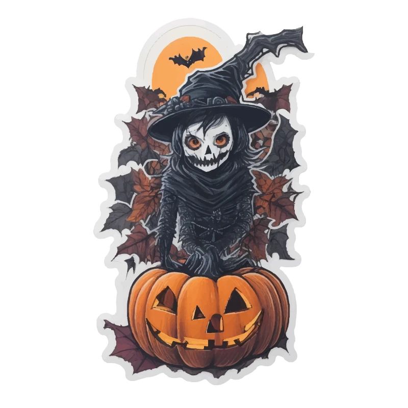 Helloween Pumpkin Witch