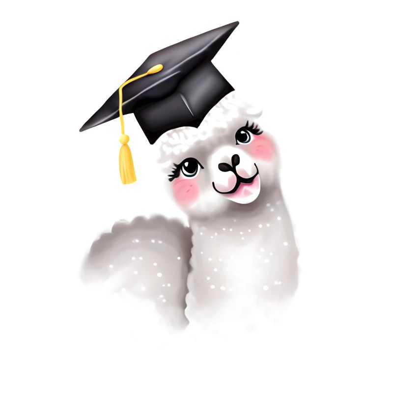 Bachelor Schulabschluss Alpaka Studium Absolvent