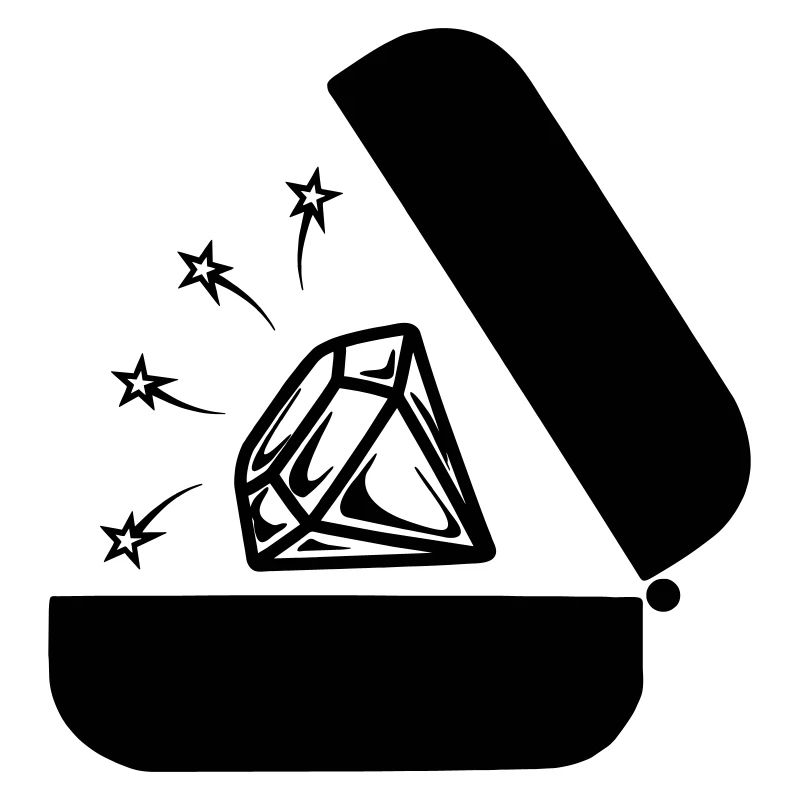 Diamond in box