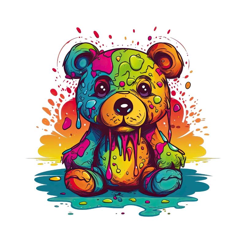 Charming Rainbow Teddy