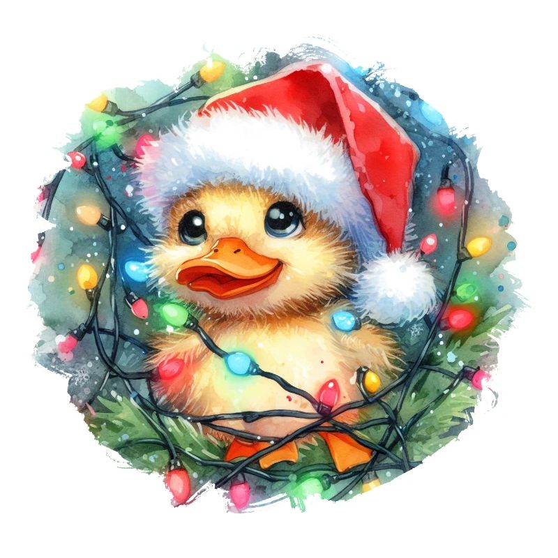 Christmas Duck - süßes Weihnachtsküken