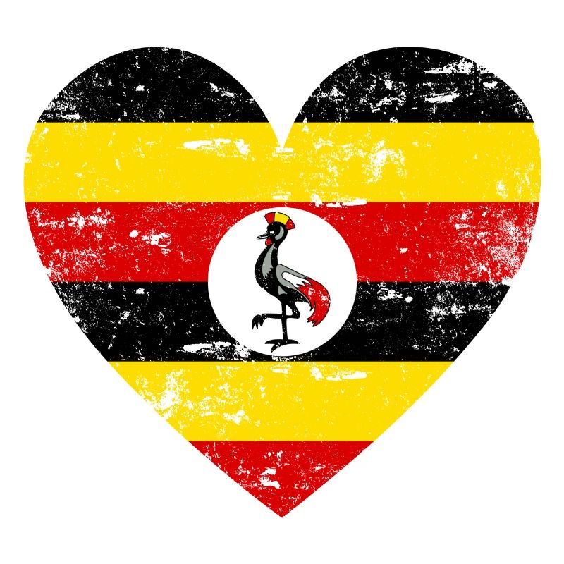 Coeur de drapeau de l’Ouganda