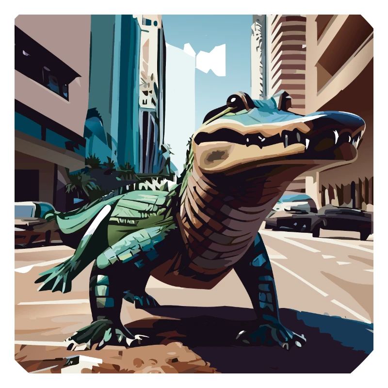 Crocodile dans les rues de Miami Part. 2