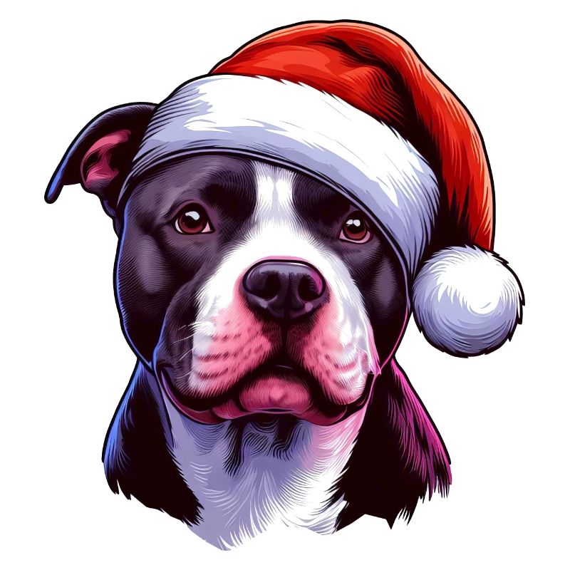 Pitbull Weihnachtsmann
