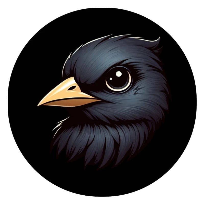 Corbeau dans le style d’animation