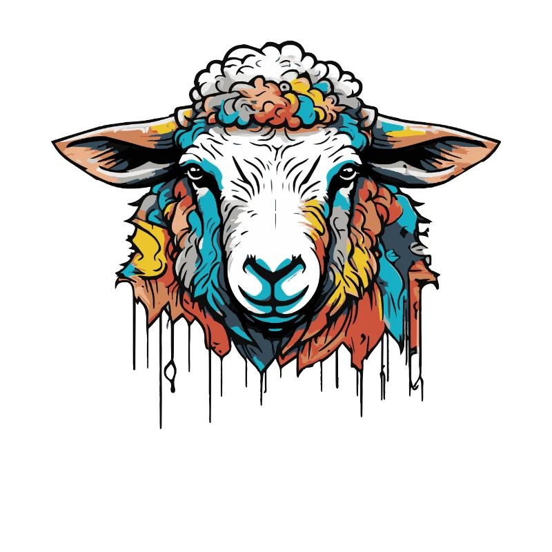 Colorful Sheep Shepherd