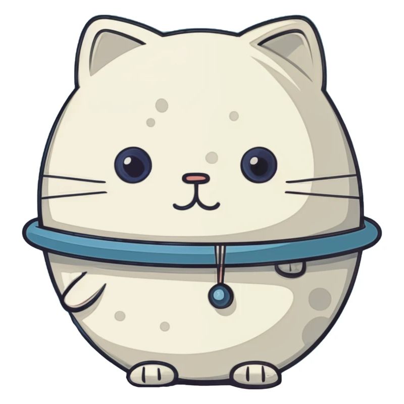 Illustration de chat de l’espace