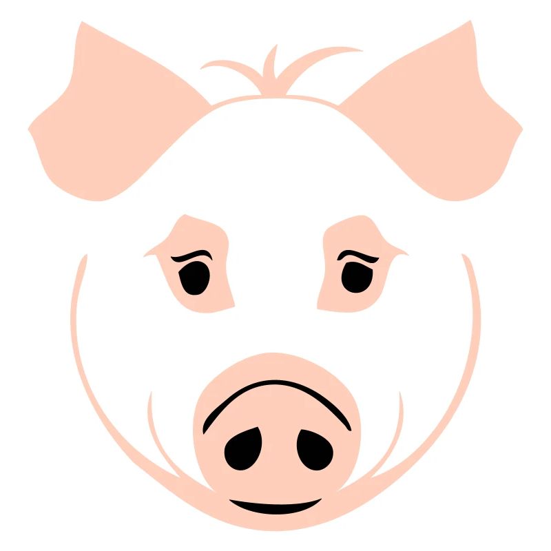 Schwein im Comic Stil