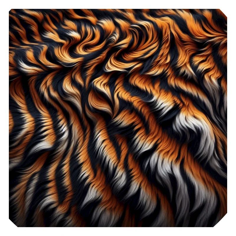 Tiger Muster Realistisch Muster Fell Raubkatze