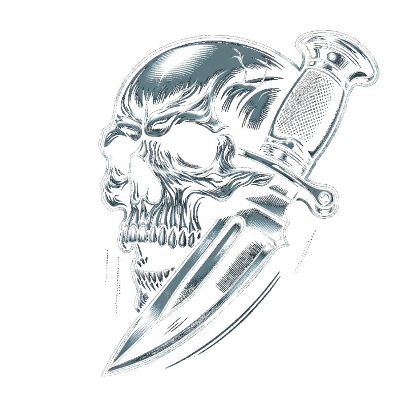 Shadow Strike: Skull Pierced by Dagger