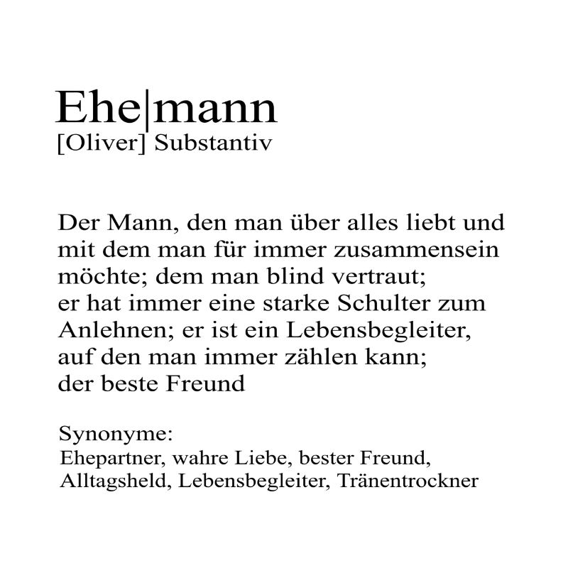 Ehemann Definition Substantiv Oliver