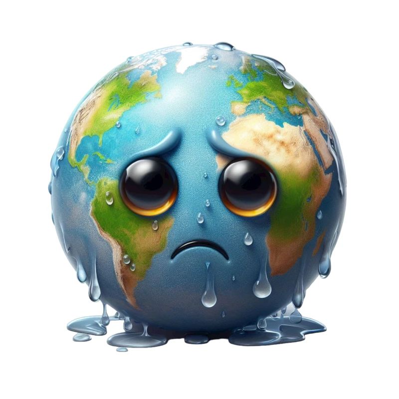 Weeping sad earth