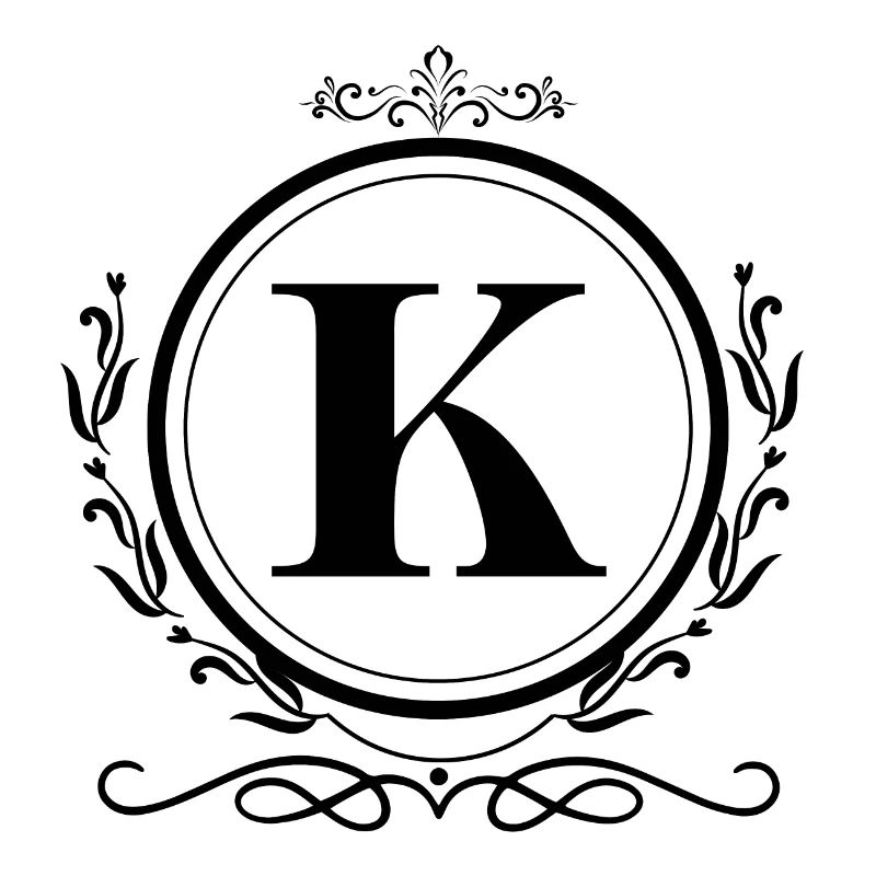 Buchstabe K Dekoration