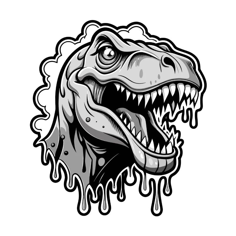 T-Rex Noir et Wihte