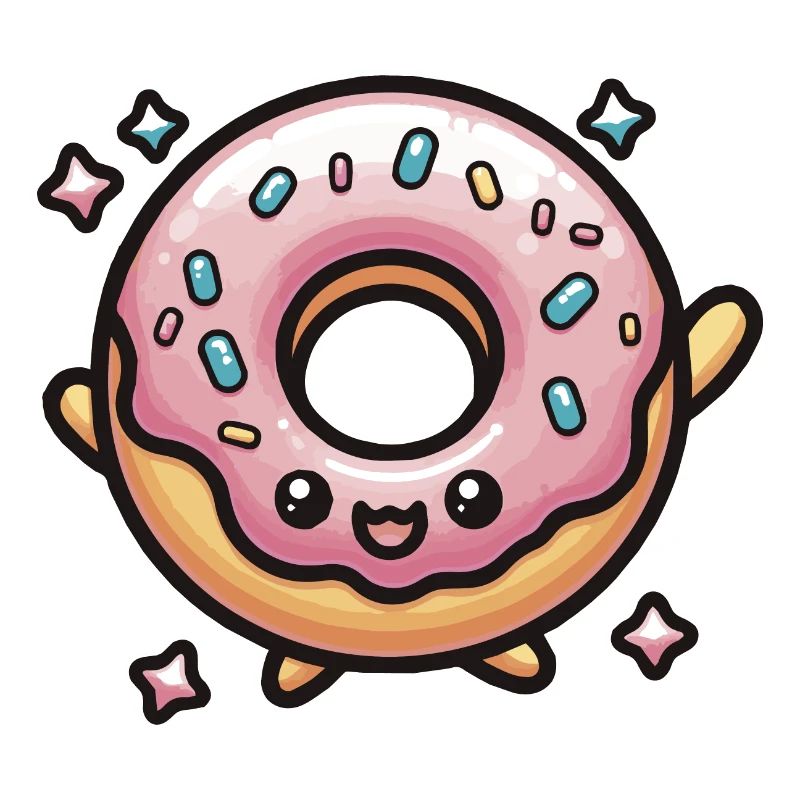 Cute Chibi Kawaii Donut