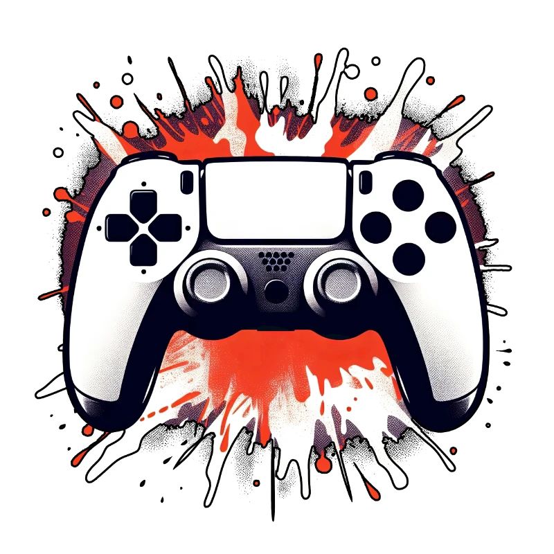 Controller art attack - Red