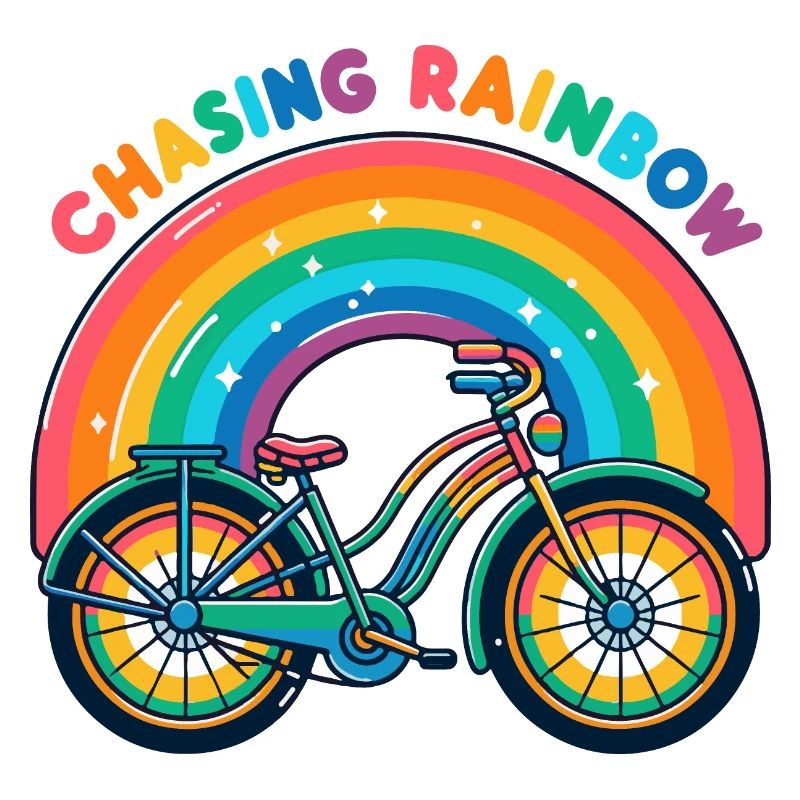 Conception de vélo Chasing Rainbow