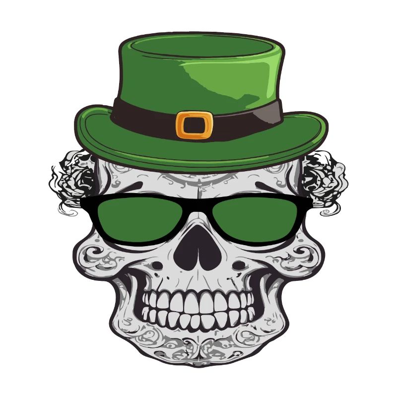 Skull Saint patrick's day