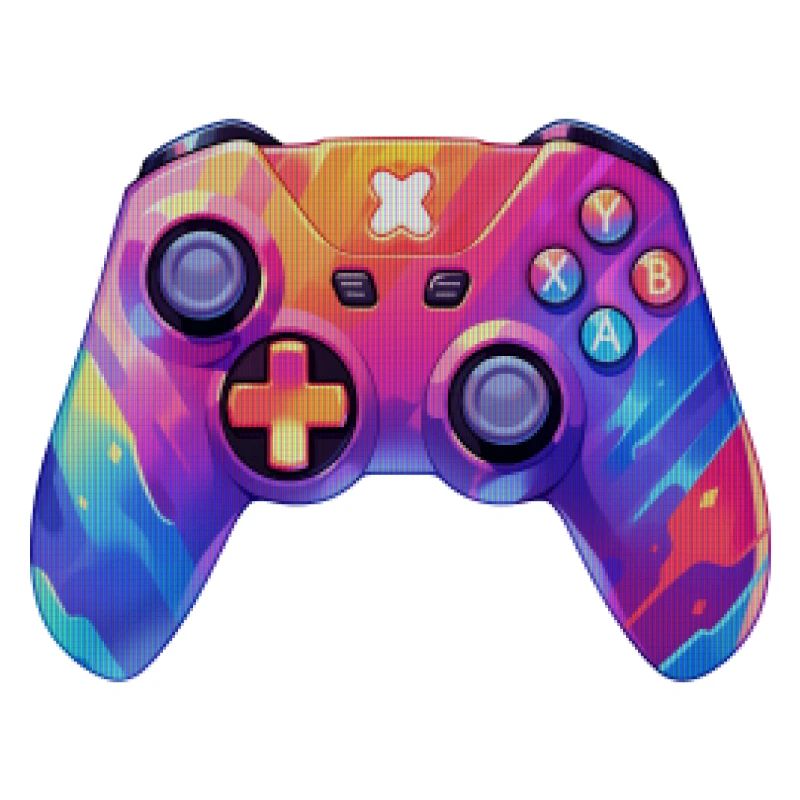 Pixel art video game controller