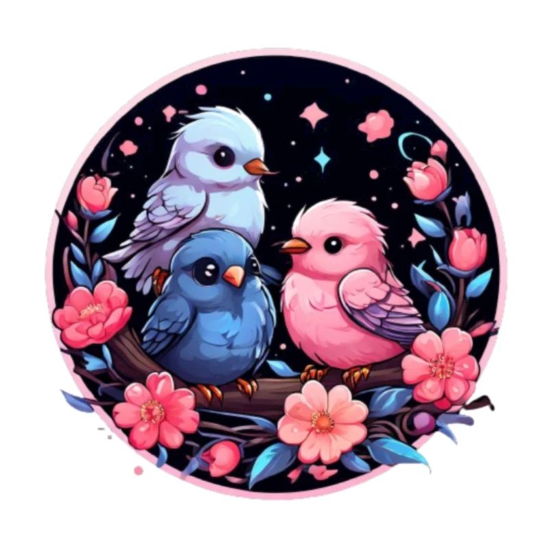 Oiseaux de fleurs