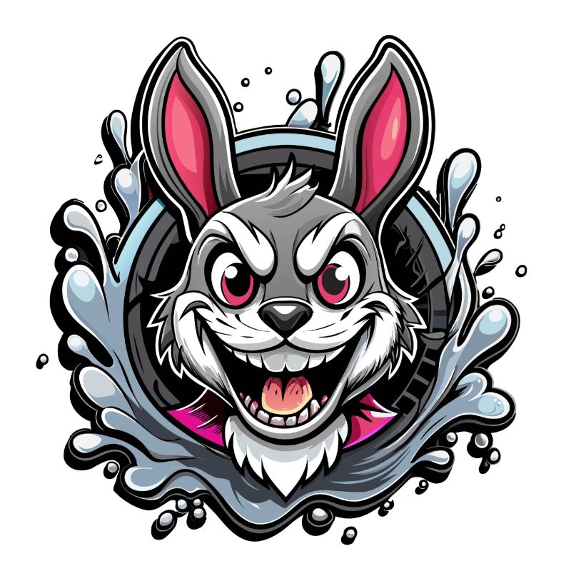 Lapin de Pâques fou