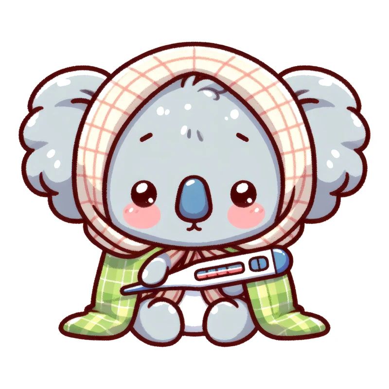 A cute sick koala bear